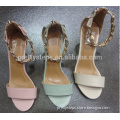 Guangzhou Pretty Steps top new 2015 model women jelly color sandals